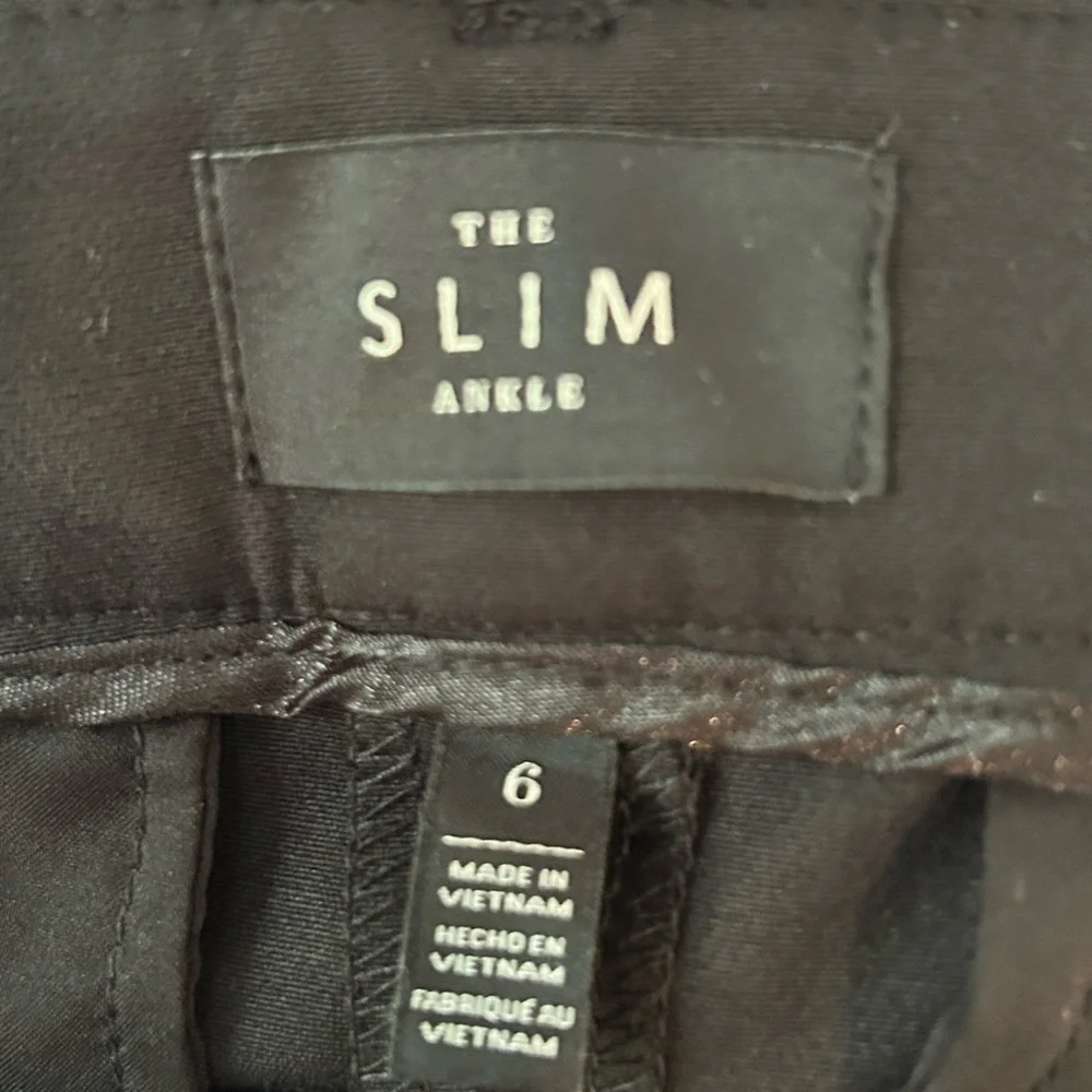 White House Black Market Black Slim Ankle Pants Women’s Size 6 - Picture 4 of 4